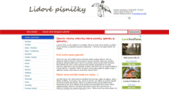 Desktop Screenshot of lidove-pisnicky.cz